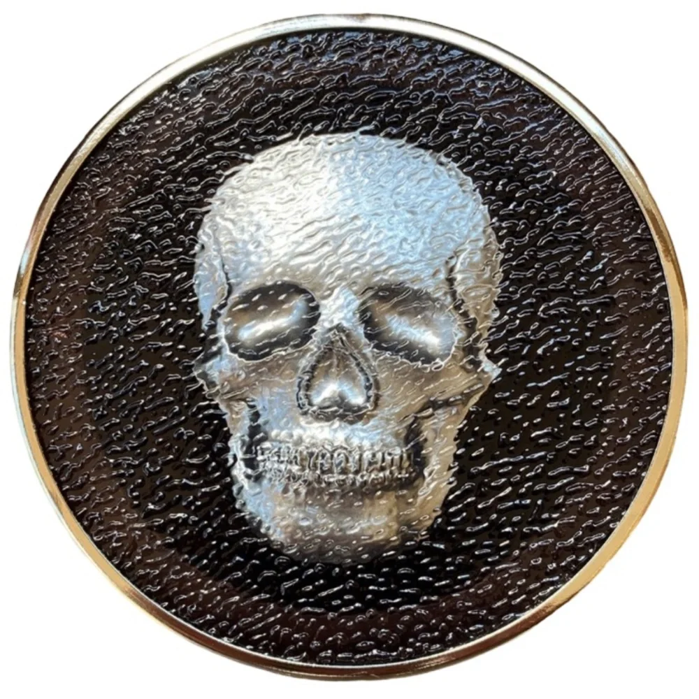Bath & Body Works Vampire Blood 3 Wick Candle With Decorative Skull Lid